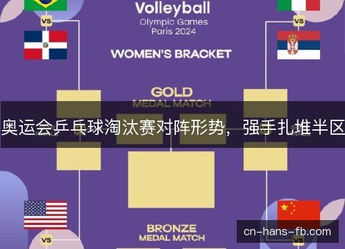 奥运会乒乓球淘汰赛对阵形势，强手扎堆半区